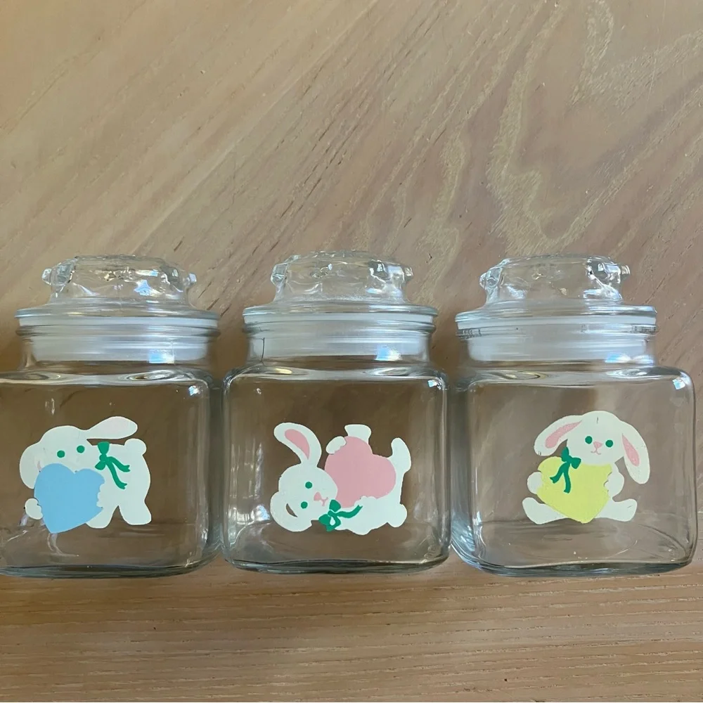 Glass Nursery Jars (Set of 3)